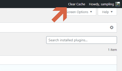 How to clear the site cache with Cache Enabler
