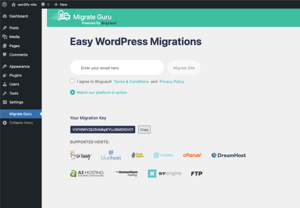 Migrate Guru Desitnation Key Revealed