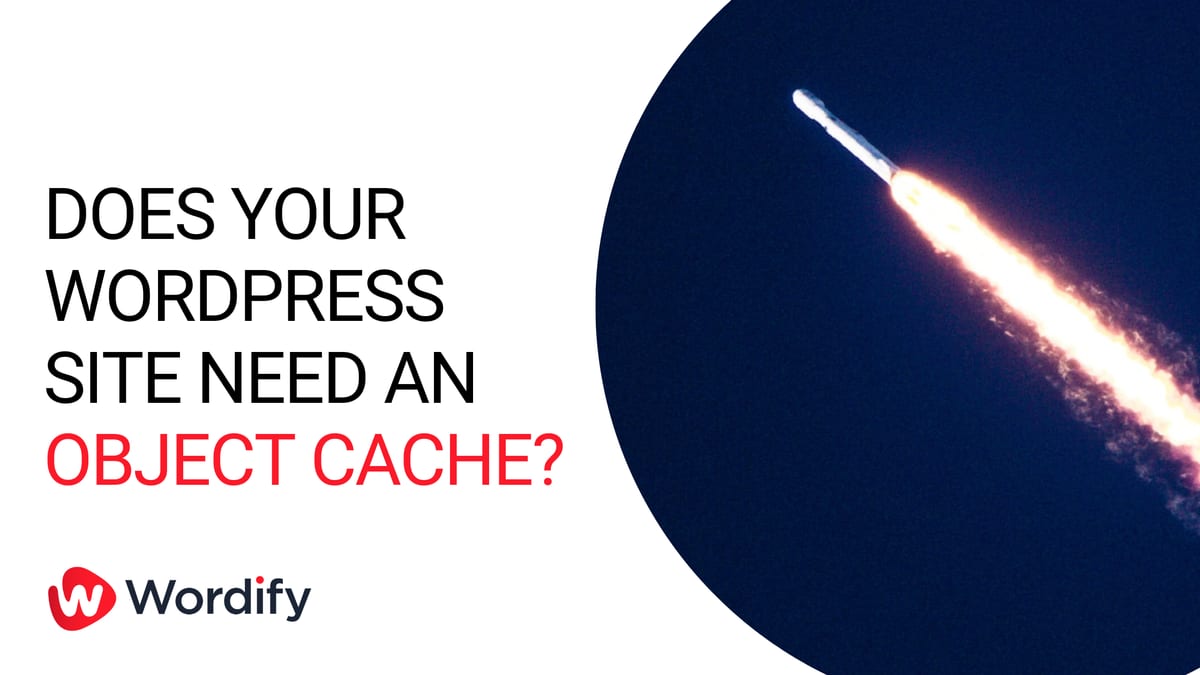 You should use a persistent object cache – WordPress Health Check · Wordify