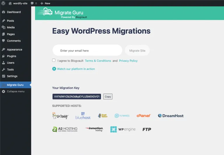 Migrate Guru Desitnation Key Revealed